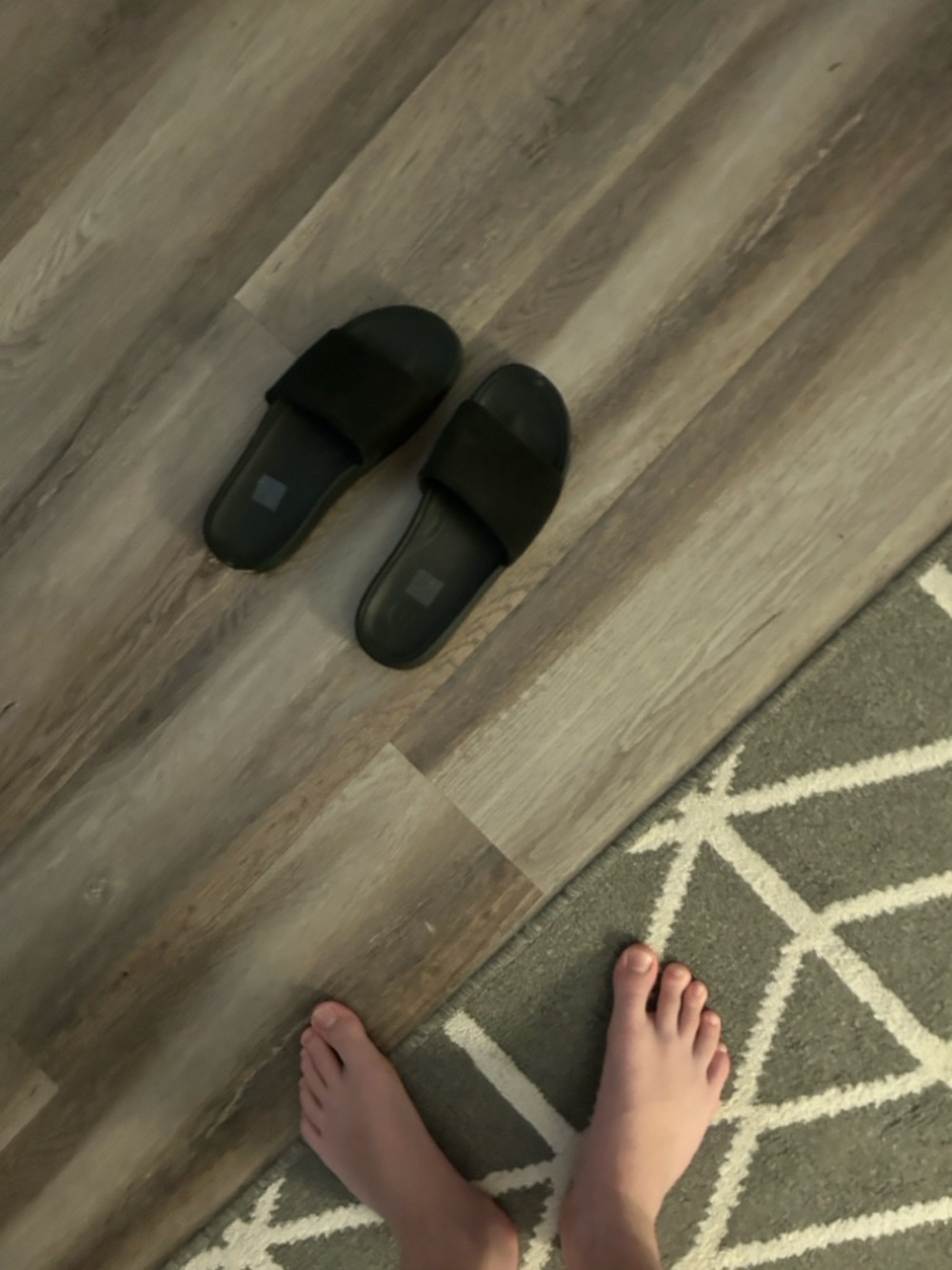 lululemon athletica Black Slide Sandals